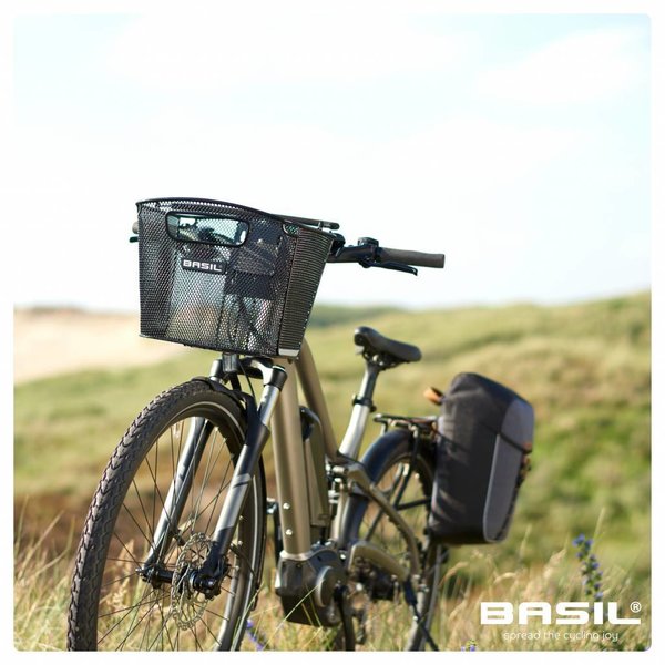 Basil Bold Front FM - Fahrradkorb - vorne - schwarz